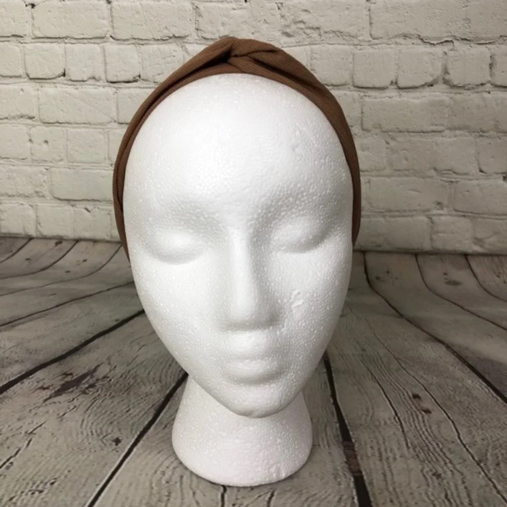Brown Knotted Boho Headband